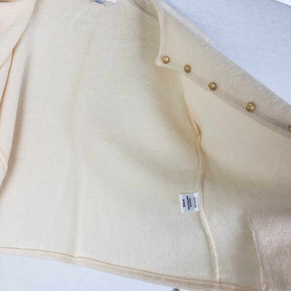 Vintage Annex Australia Wool Preppy Cardigan Cream size LP Neutral Old Money y2k - Picture 12 of 12